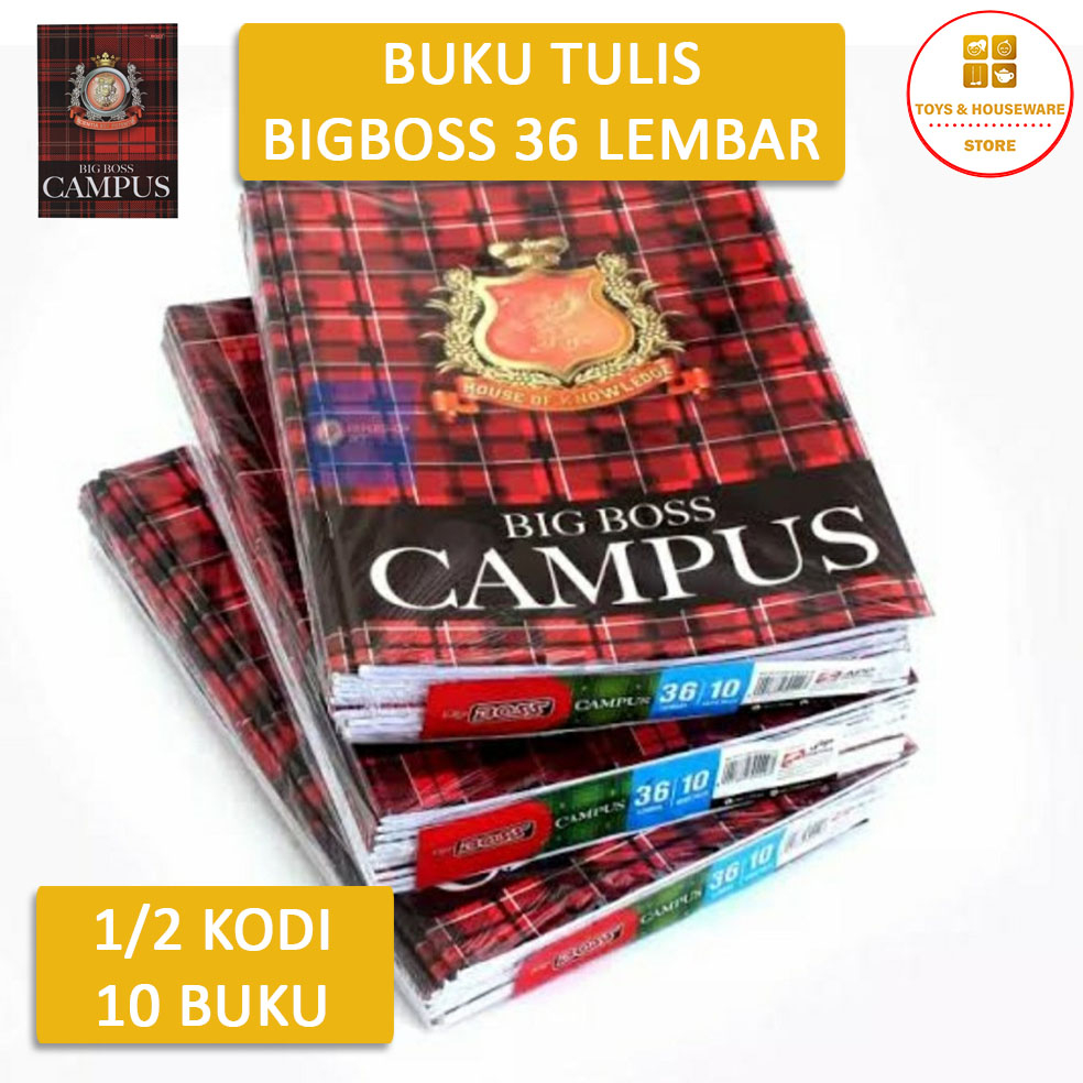 Jual Buku Tulis Big Boss Isi 36 Lembar Pack 10 Buku Shopee Indonesia