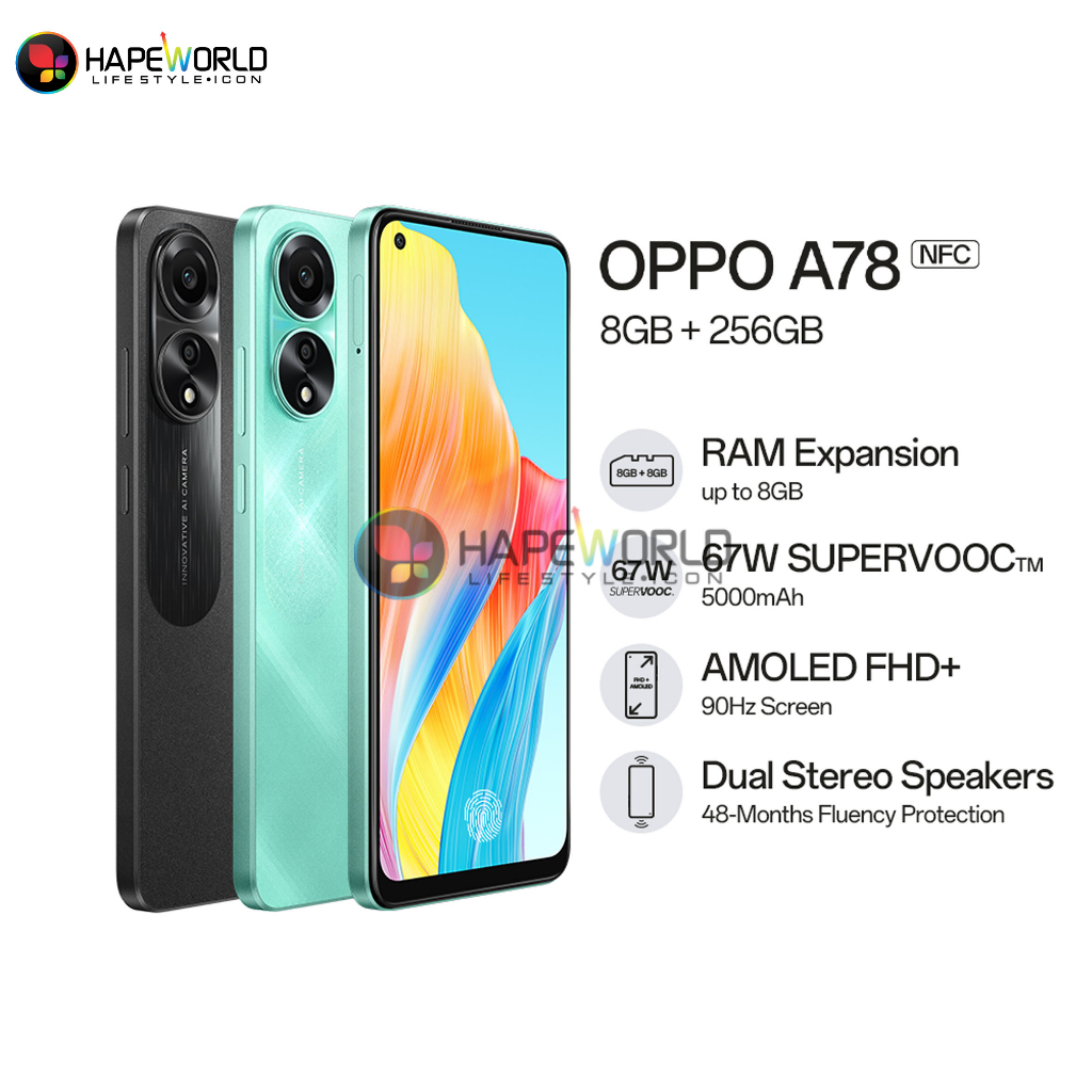 Cover Per Oppo A78 5G + 3 Pellicole Vetro Temperato, Custodia Rigida PC Antiurto Trasparente - 2