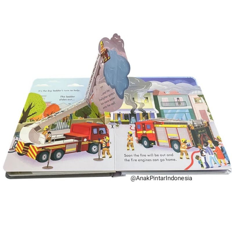 Jual USBORNE PEEP INSIDE HOW A FIRE ENGINE WORKS | Shopee Indonesia