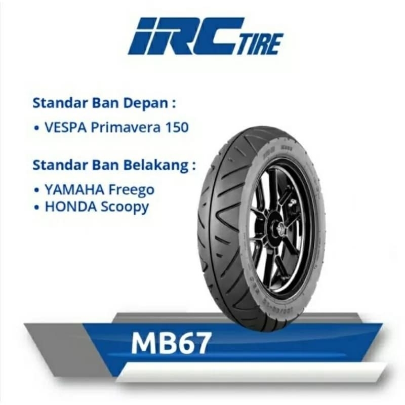 Jual BAN LUAR IRC BELAKANG SCOOPY DONAT 110/90-12 MB67 TUBELESS ...