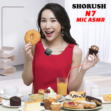 Shorush N7 New Led Display Microphone Mic Clip On Wireless Type C Android UHF VLOG Untuk Camera