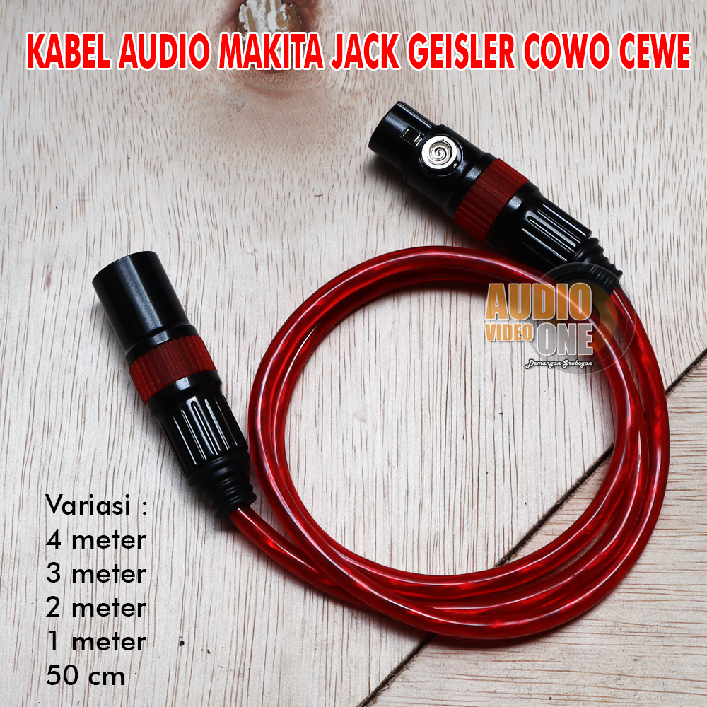 Jual Kabel Mixer Makita Plus Jack Canon Xlr Geisler Original Kabel