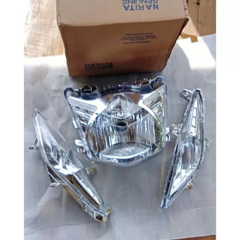 Jual Lampu Headlamp Reflektor Lampu Depan Plus Sen Sein Honda Beat