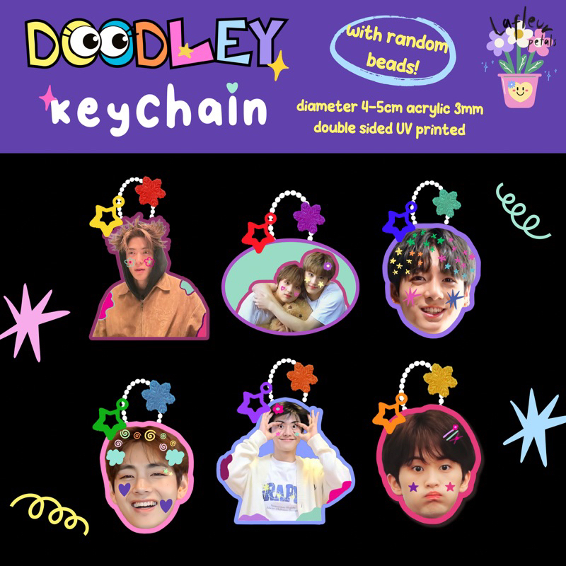 Jual Pelunasan Hanya Utk Yg Sudah Po By Gform Doodley Keychain Nct Nct Dream Bts Blackpink