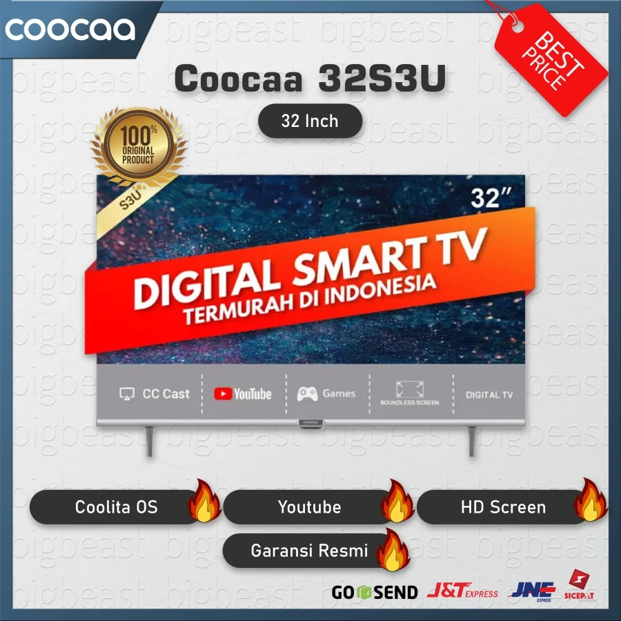 Jual Coocaa 32 Inch Digital Smart Tv 32s3u Shopee Indonesia