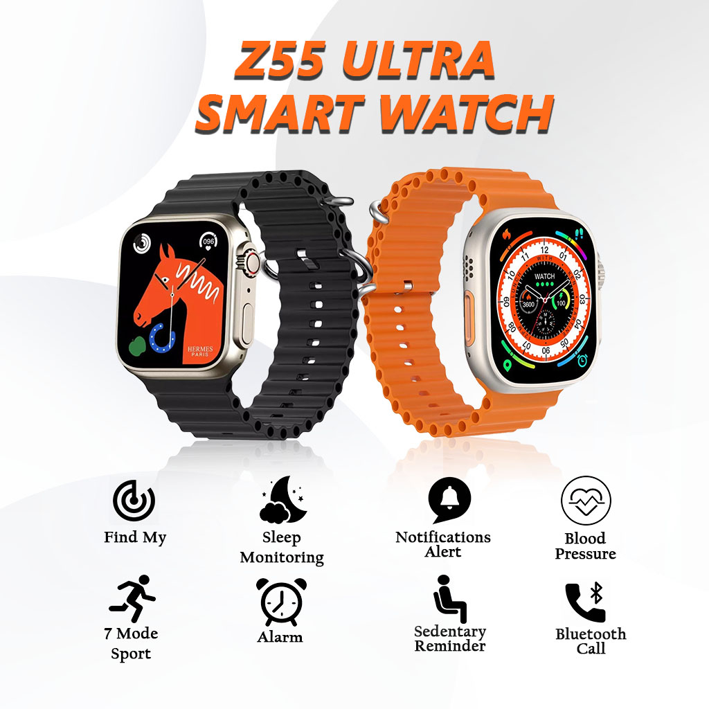Jual Jam Smartwatch Z55 Ultra Jam Tangan Pintar Bluetooth Pria Wanita