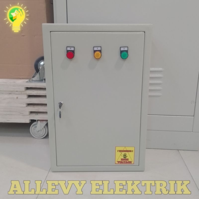 Jual BOX PANEL INDOOR 40X60X18 DILENGKAPI PILOT LAMP RST & REL MCB ...