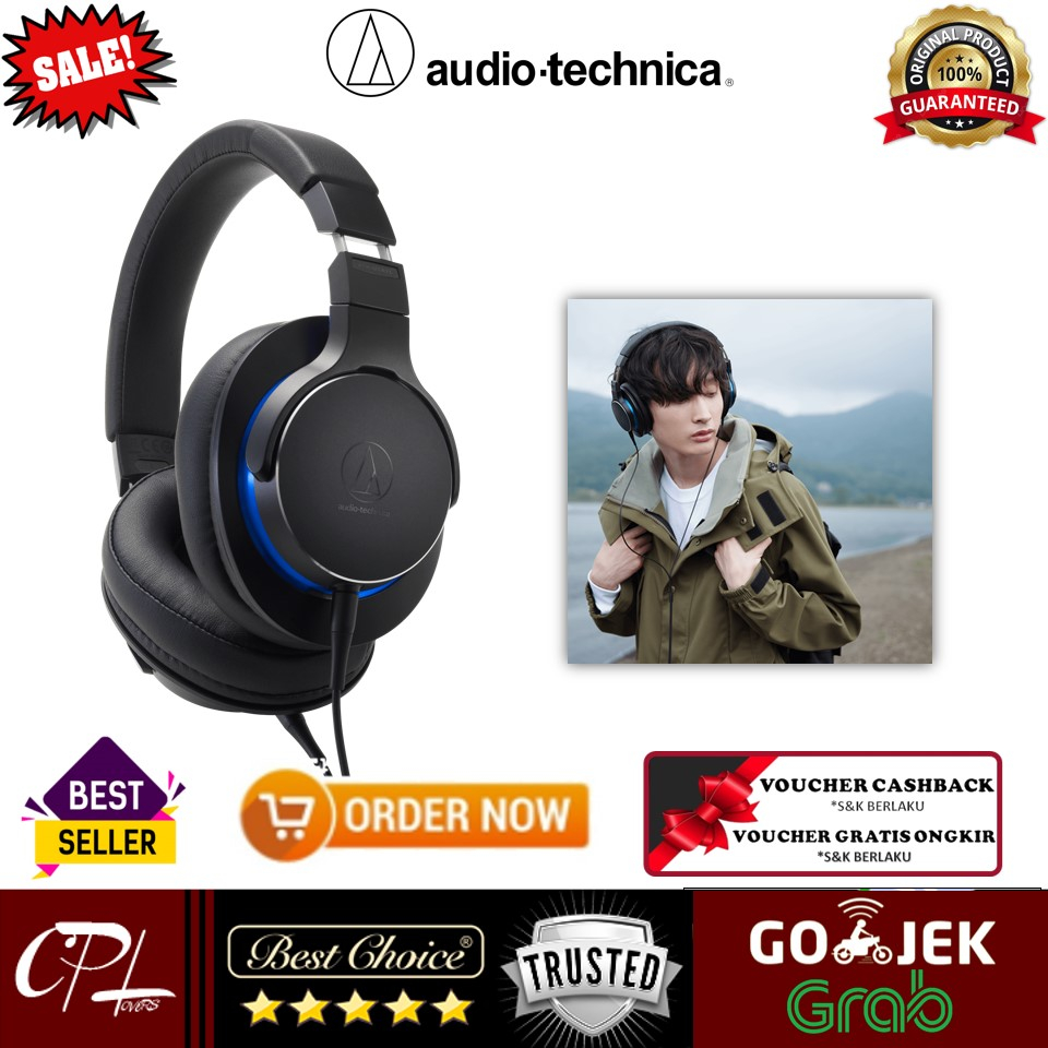 Jual Audio Technica ATH-MSR7b Over-Ear High-Resolution Headphones ...