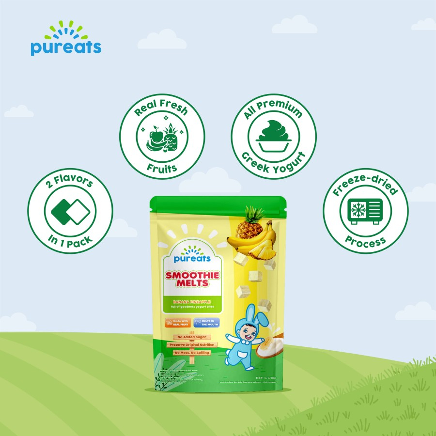 Jual Pureats Smoothie Melts 18gr - Snack Anak Bayi | Shopee Indonesia