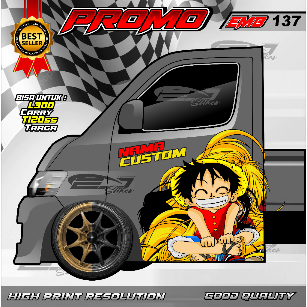Jual STICKER VARIASI PICK UP L300 GRANDMAX MODIF -STICKER PINTU MOBIL ...
