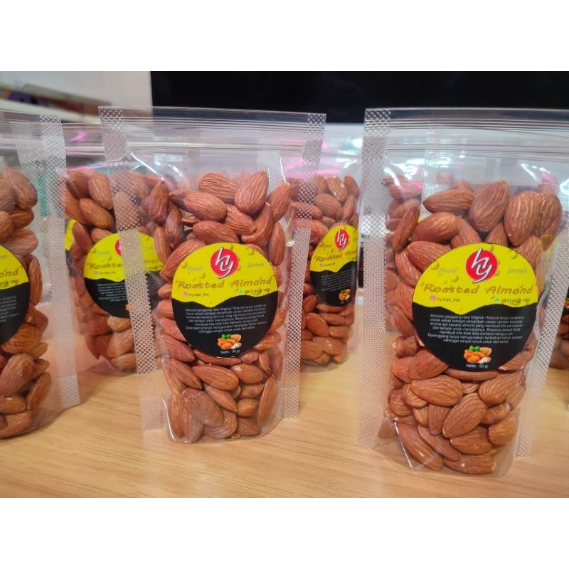 Jual Kacang Almond Panggang Original Roasted 65 Gr Shopee Indonesia 3958