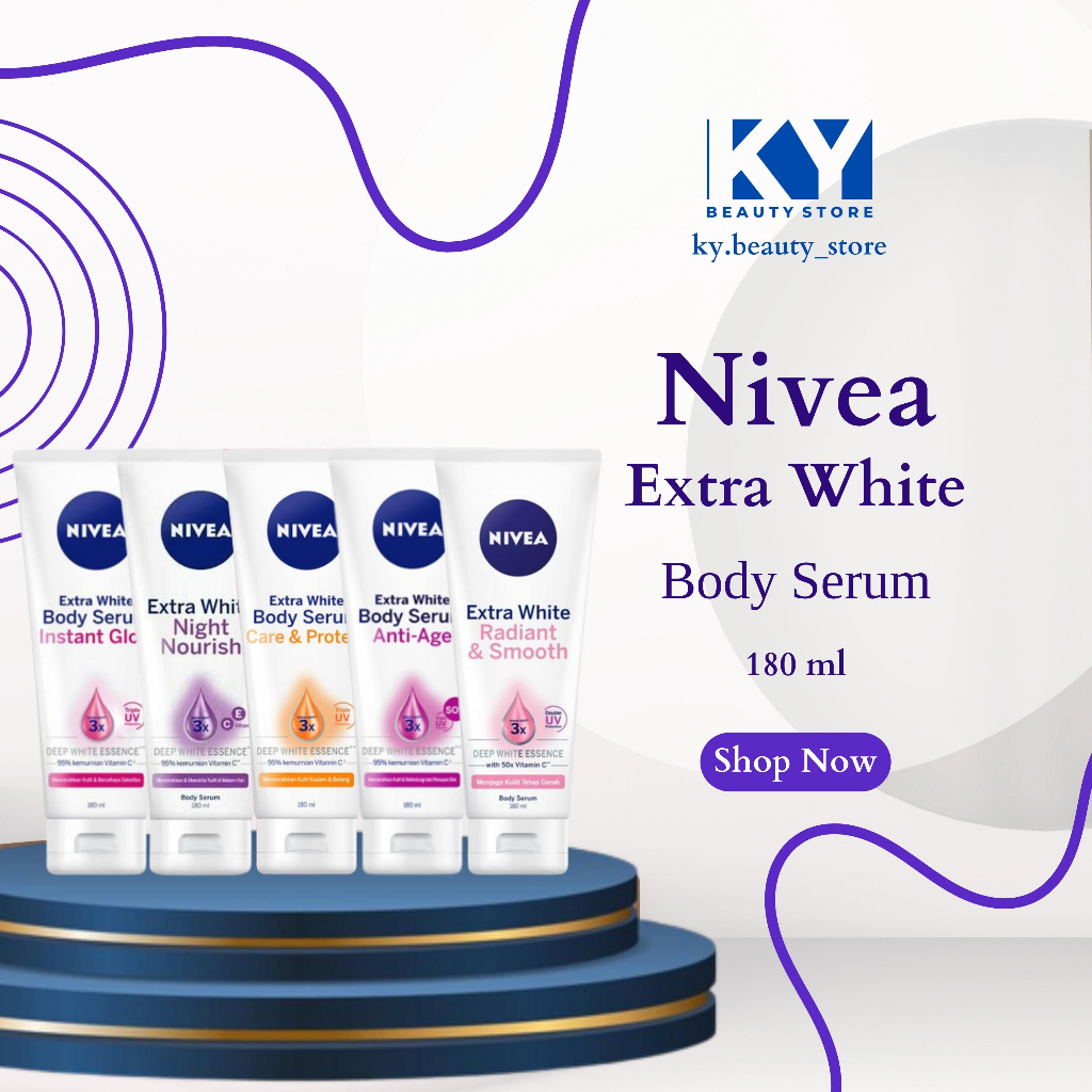 Jual Nivea Extra White Body Serum Serum Lotion Tubuh Ml Shopee Indonesia