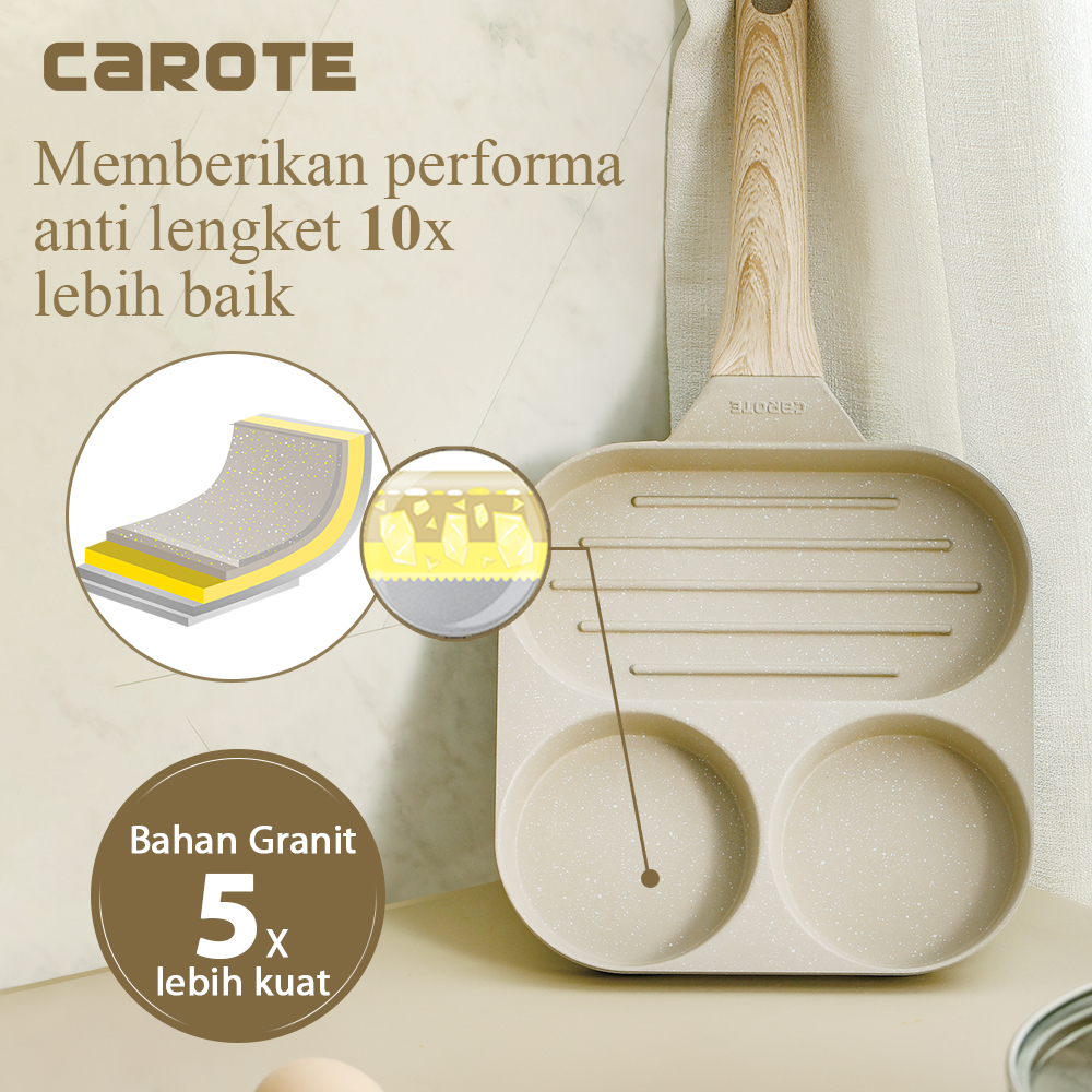 Jual Jual Carote Grill Pan 3 In 1 Anti Lengket 28 Cm di Seller