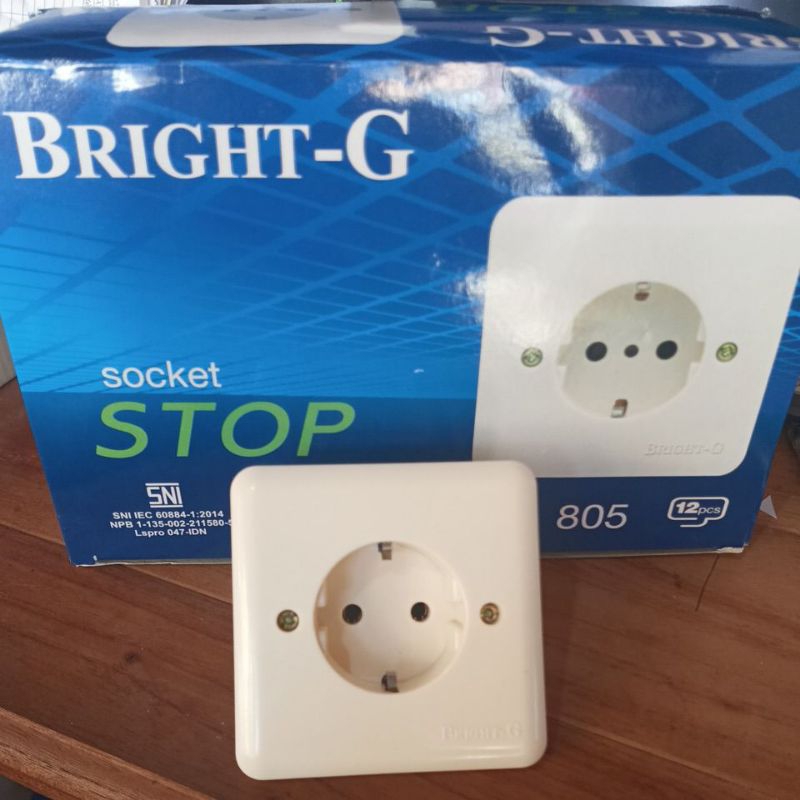 Jual Socket Stop listrik Bgright G SNI | Shopee Indonesia