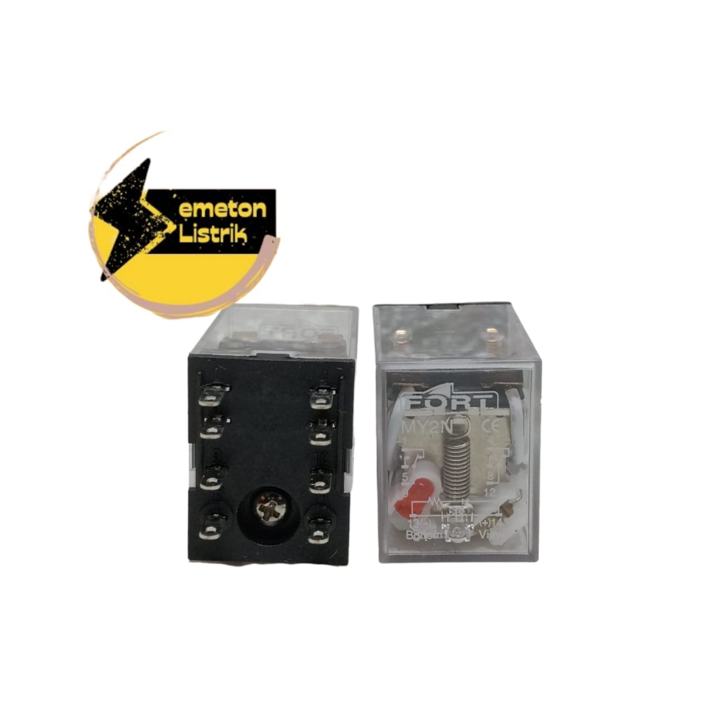 Jual RELAY MY2N 8 PIN DENGAN INDIKATOR LAMP 220VAC 24VDC FORT | Shopee ...