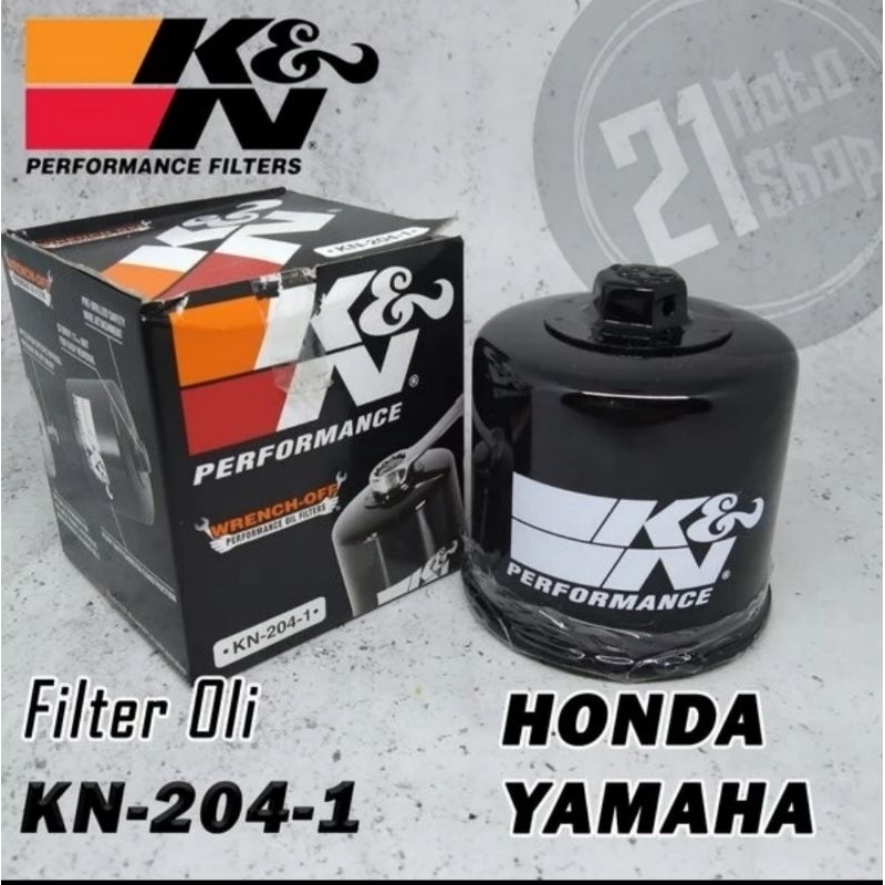 Jual K&N OIL FILTER KN 204-1 YAMAHA R25/MT25/R6/MT09/R1/R1M | Shopee ...