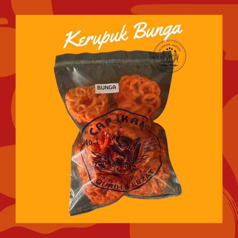 Jual Gr Kerupuk Bunga Kerupuk Cap Ikan Kerupuk Jadoel Nostalgia Jajanan Sd Shopee