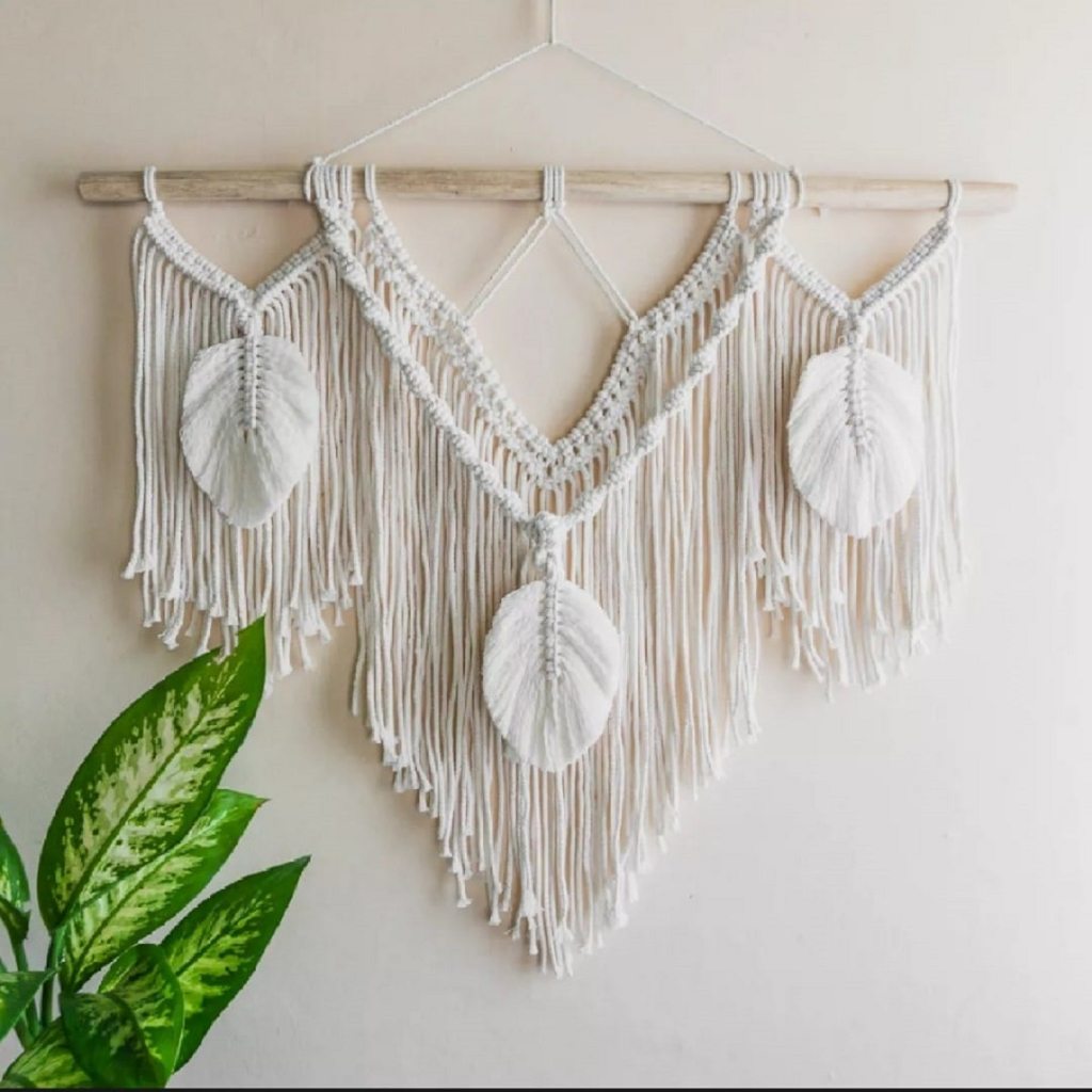 Jual Macrame Wall Hanging Jumbo Hiasan Dinding Aesthetic Hiasan Dinding Viral Dekorasi