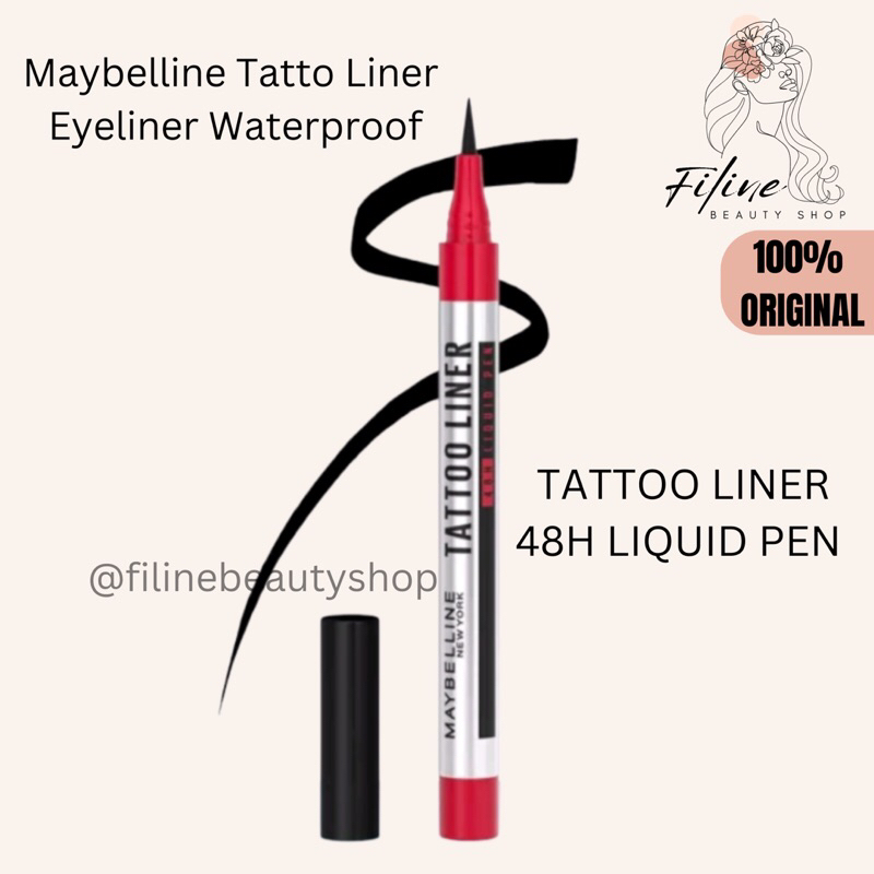 Jual Maybelline Tattoo Liner 48h Liquid Pen Eyeliner Waterproof Tahan Hingga 48 Jam Shopee 0522