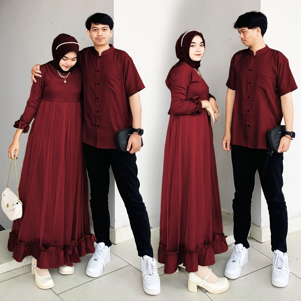Jual QUINNYSHOP-COD-BAJU COUPLE MUSLIM TERBARU-BAJU PASANGAN KELUARGA