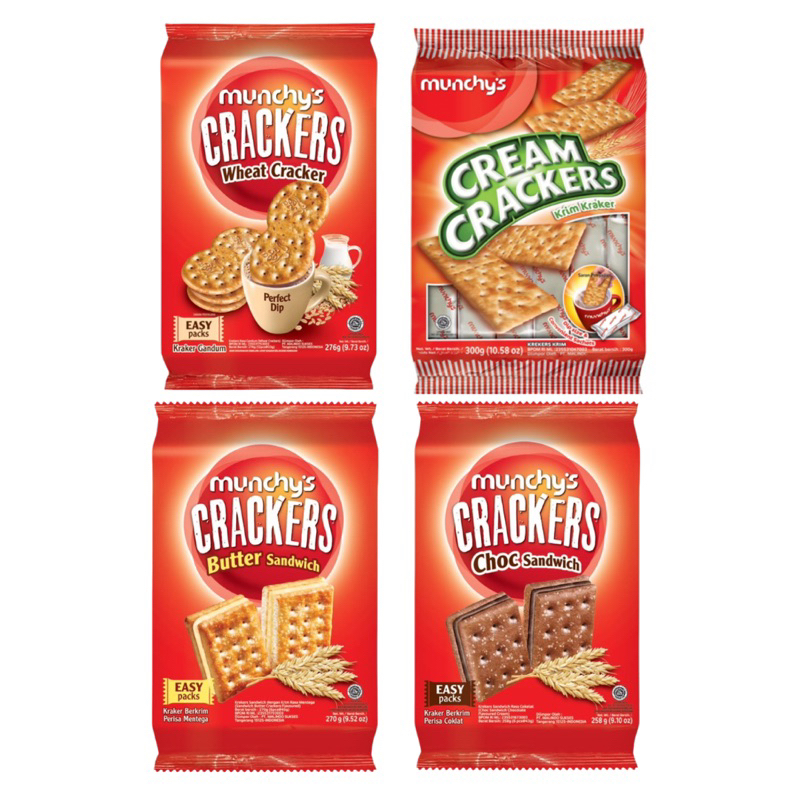 Jual Munchy’s Crackers (Cream Crackers / Wheat Crackers / Butter