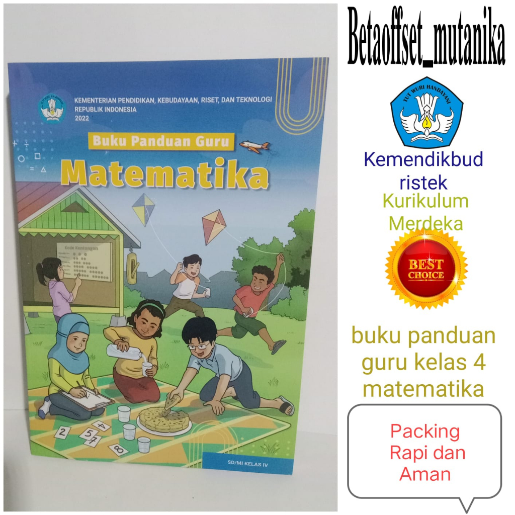 Jual Buku panduan guru kelas 4 sd matematika kurikulum merdeka | Shopee ...