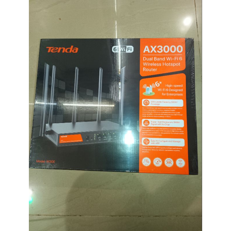 Jual Tenda W30E Load Balance AX-3000 Wifi 6 Dual Band Gigabit 3000Mbps ...