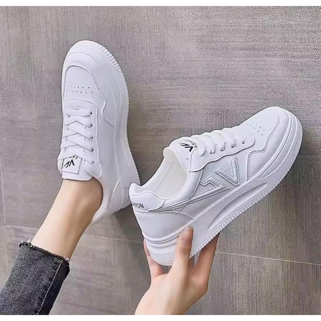 Jual Sepatu Putih Wanita Ootd 2023 Sepatu Putih Sneakers Sepatu