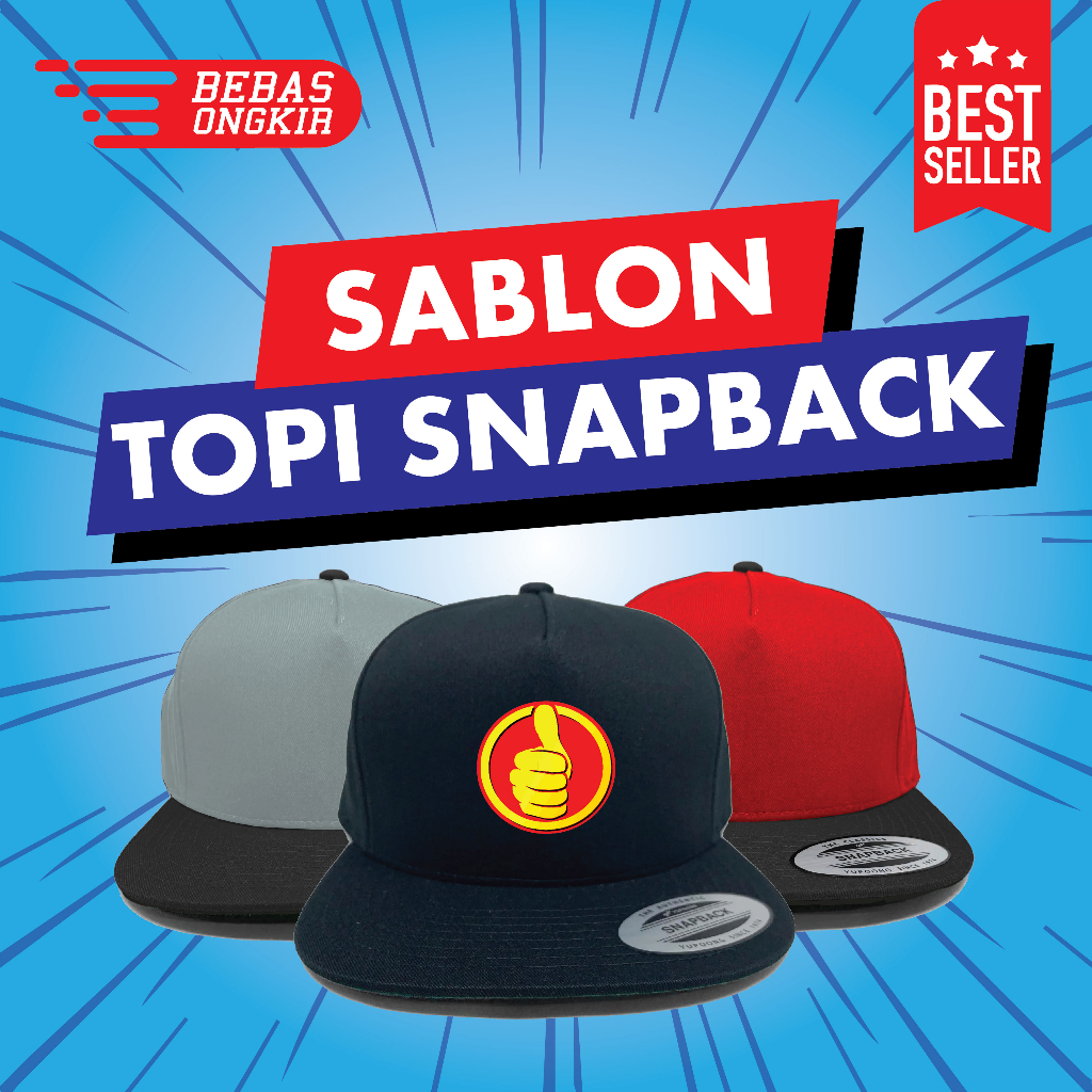 Jual Topi Snapback Custom Design Gambar Tulisan Sablon | Shopee Indonesia