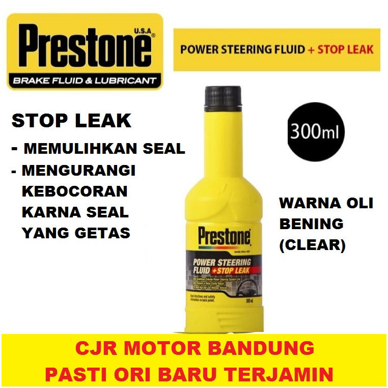 Jual Oli Power Steering Prestone Stop Leak 300mL oli PS untuk