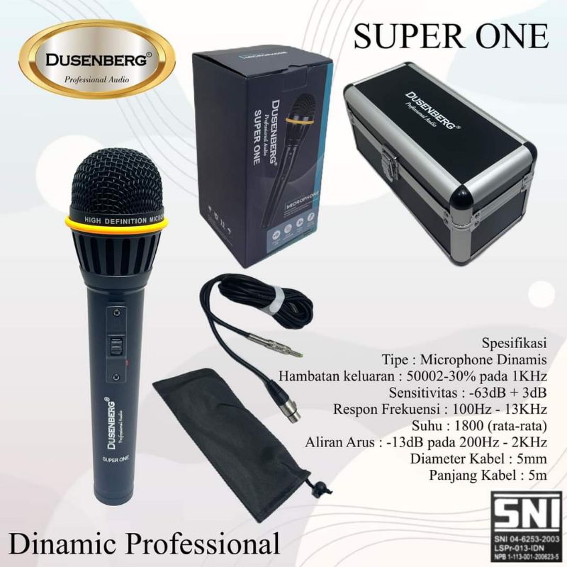 Jual Mic Kabel Dusenberg Pro One Microphone Vocal Terbaik Shopee Indonesia