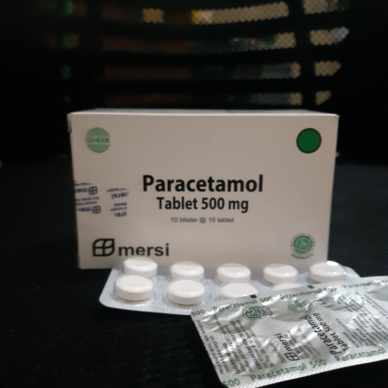 Jual GENERIK PARACETAMOL MERSI 500 MG (meredakan demam dan nyeri) Shopee Indonesia