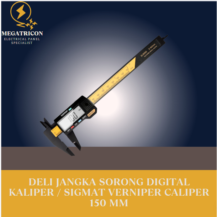 Jual Deli Jangka Sorong Digital Kaliper Sigmat Verniper Caliper Mm Shopee Indonesia