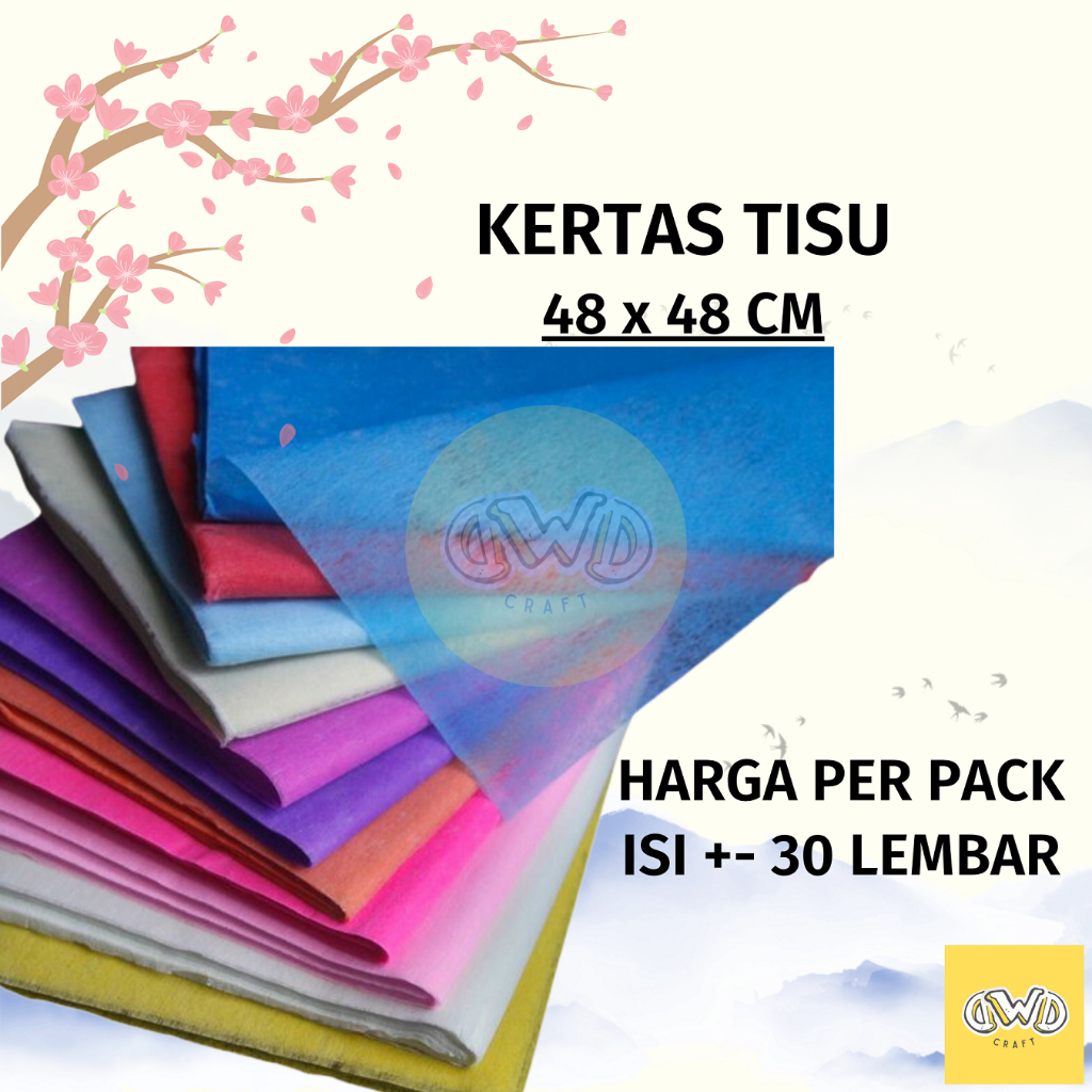 Jual [ +-28-30 Lembar ] Kertas Tisu Buket Bunga / Tissue Cotton Paper ...