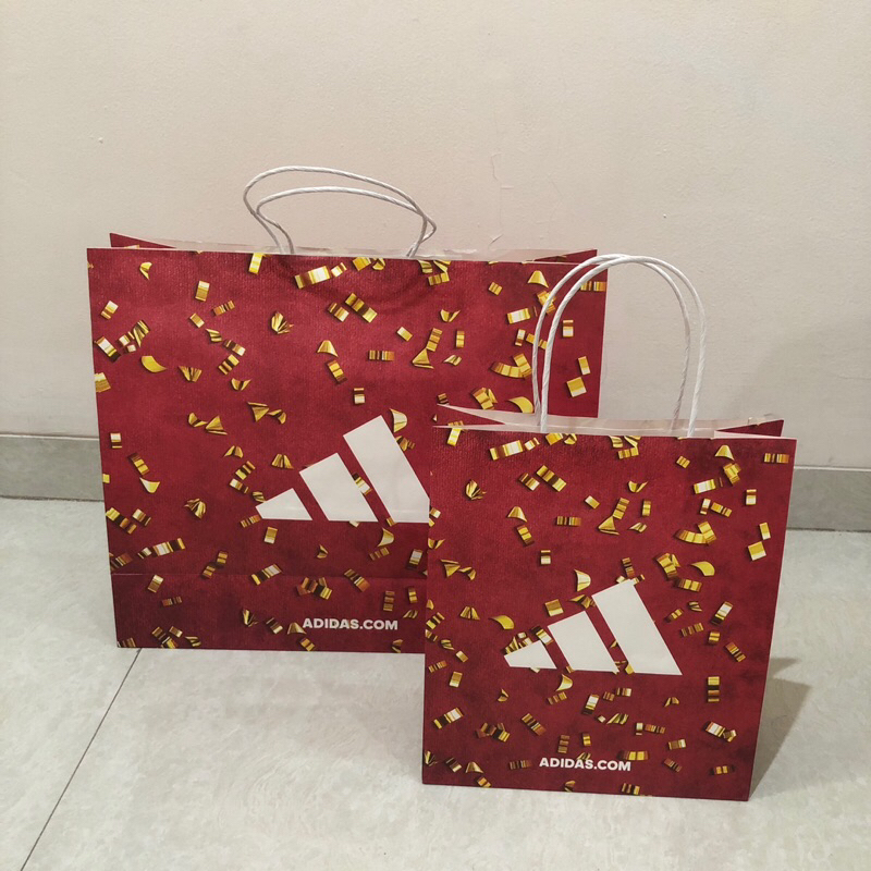 Jual paper bag tas kertas kraft bag paperbag Adidas authentic Shopee Indonesia