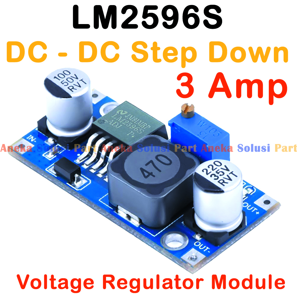 Jual LM2596S 3A Adjustable DC DC Step Down Voltage Regulator Module ...