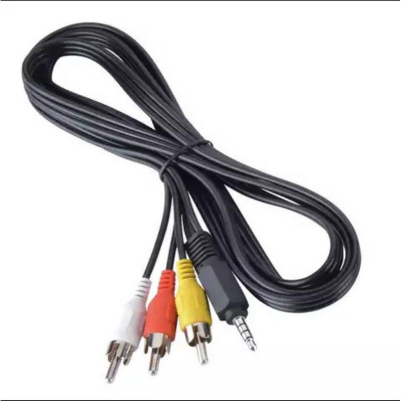 Jual Kabel Jack Audio 3.5mm To 3 Rca / Audio Video AV Jack 3.5 mm To ...