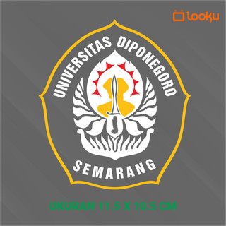Jual Stiker universitas diponegoro undip warna - stiker laptop, mobil ...
