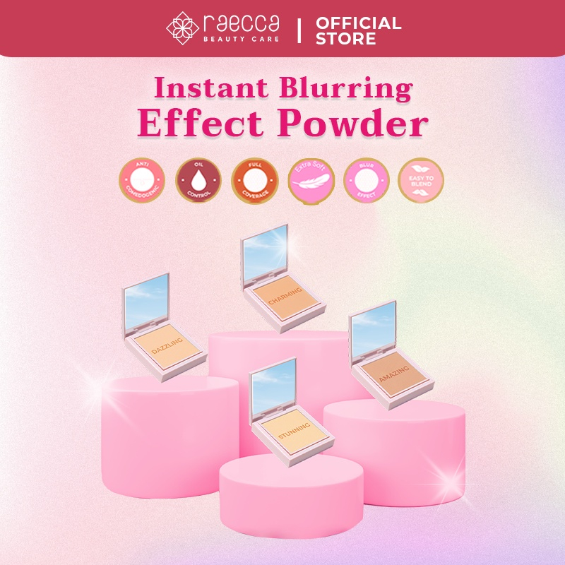 Jual Raecca Instant Blurring Effect Powder / Bedak Padat Full Coverage ...