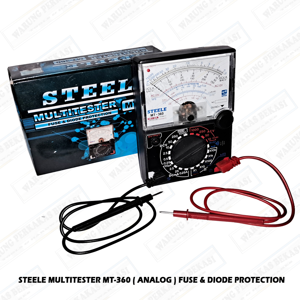 Jual STEELE Multitester Analog MT360 Multi Tester Fuse Dan Diode