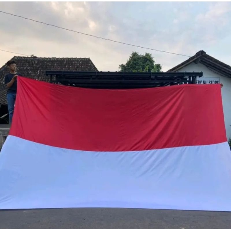 Jual Bendera Merah Putih Indonesia Jumbo Besar 180cm × 120cm | Shopee ...