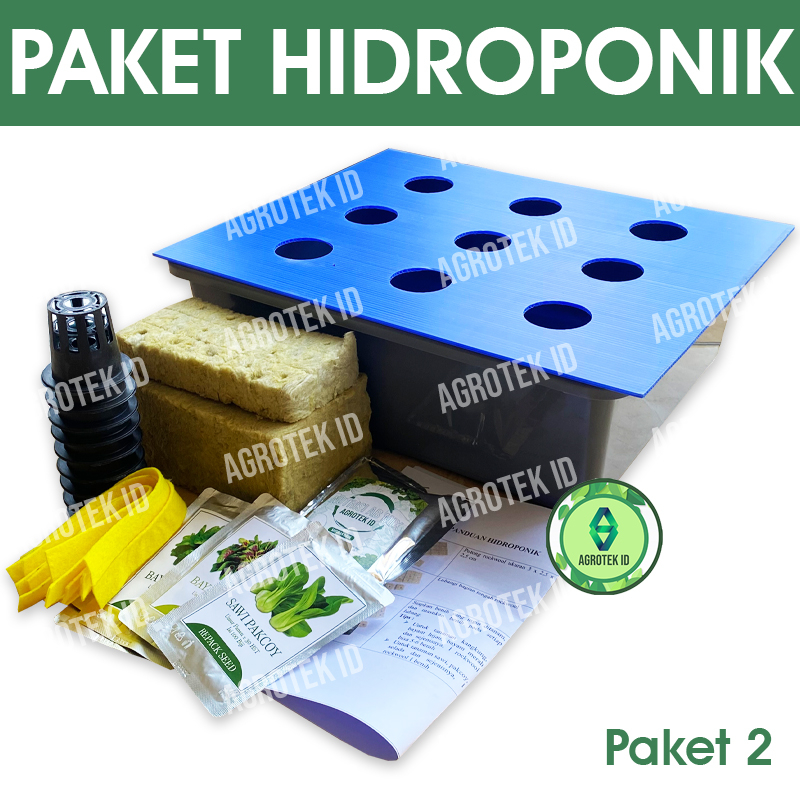 Jual Paket Hidroponik Wick Sistem Sumbu Starter Kit Lengkap Sederhana 1