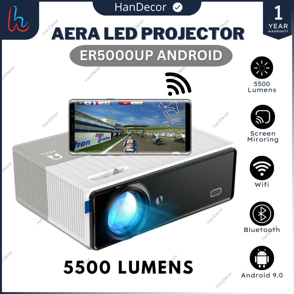 Jual Proyektor Android AERA ER5000UP | Smart Projector 5500 Lumens ...