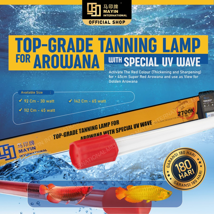 Jual Lampu Tanning T Mayin K Aquarium Ikan Arwana Cm Shopee Indonesia