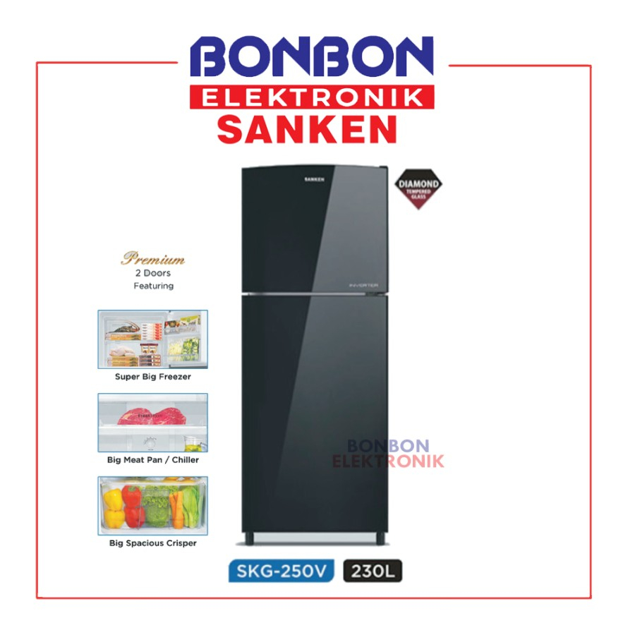 Jual Sanken Kulkas Pintu Sk G V Bk Skg Vbk L Premium