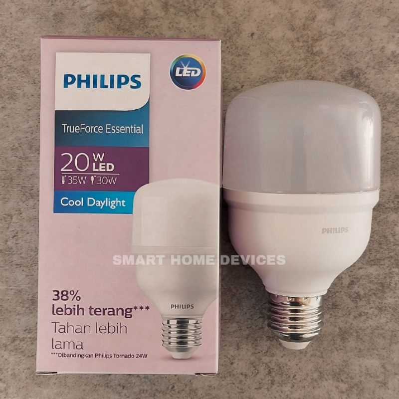 Jual Lampu LED PHILIPS Trueforce Essential Cahaya Putih Watt Besar 20 ...