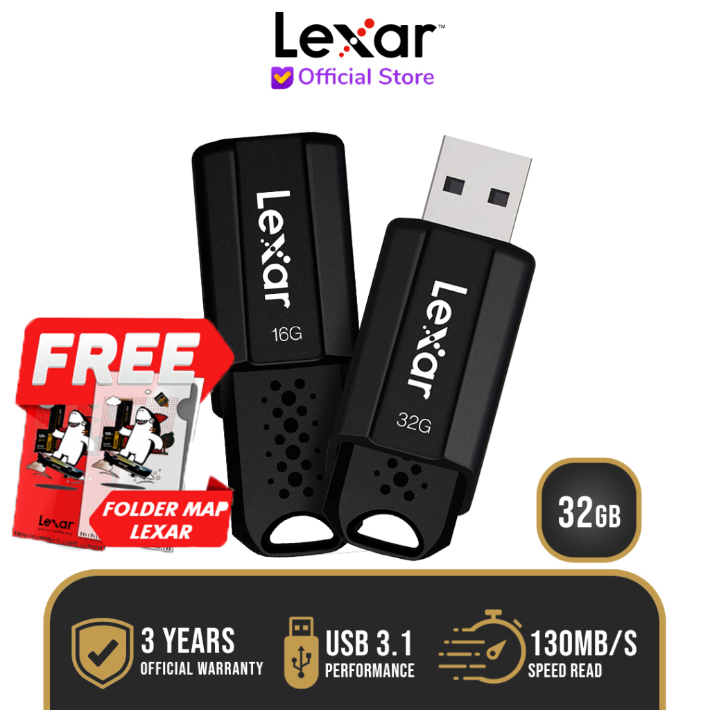 Jual Lexar Flashdisk 32GB USB 3.0 JumpDrive S80 | Shopee Indonesia