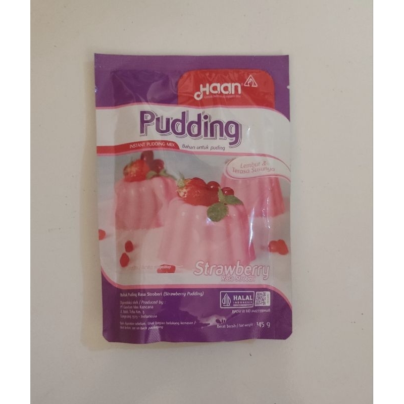 Jual Haan Pudding Strawberry Puding Instant 145gr | Shopee Indonesia