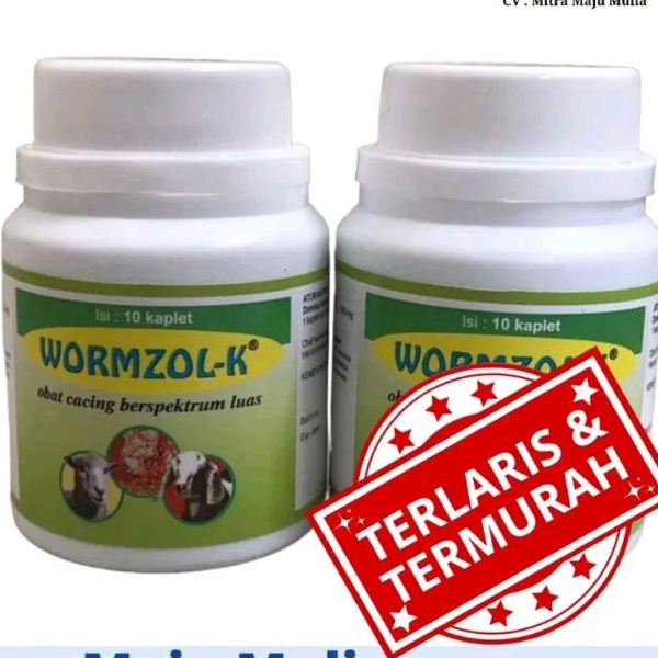 Jual Wormzol K 10 Kaplet Medion || Obat Cacing Kambing | Shopee Indonesia