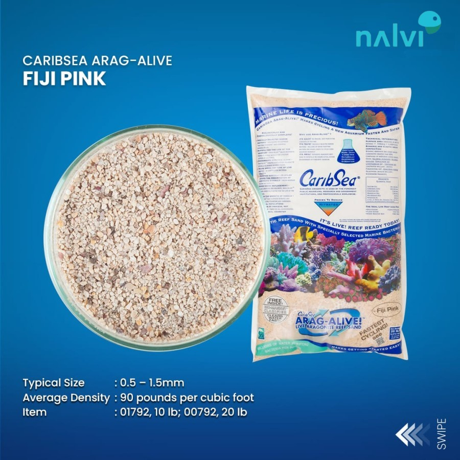 Jual Caribsea AragAlive Fiji Pink Live Sand 10 kg Shopee Indonesia